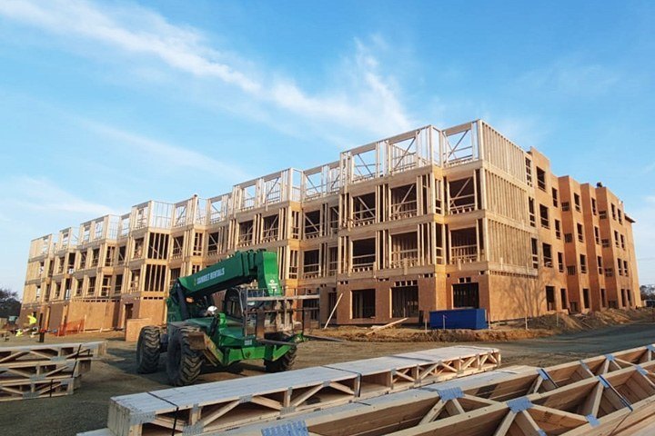 Our framing crews getting the layout and openings right